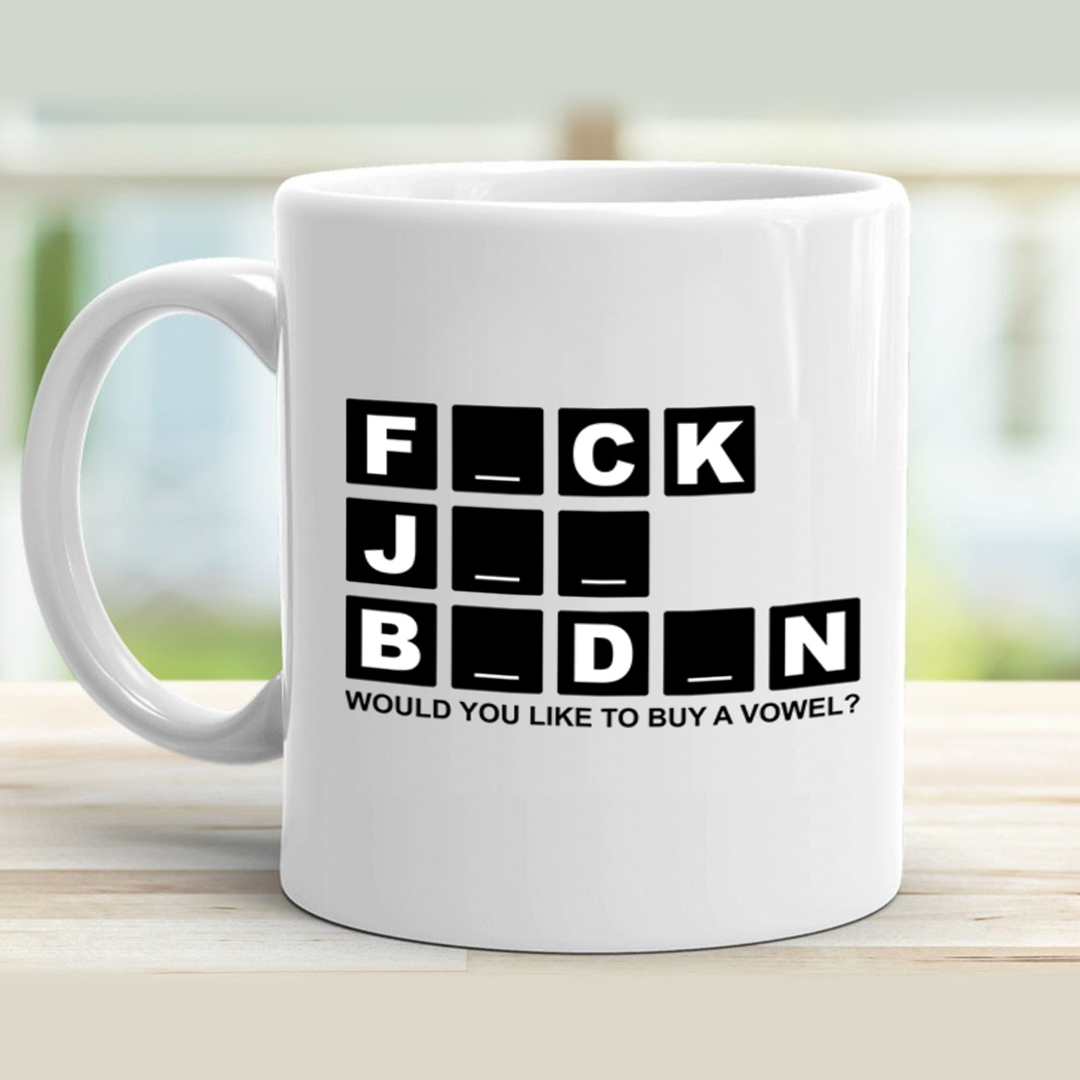 FJB Wheel of Fortune 11 oz. White Mug