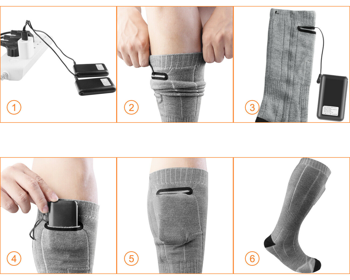 Rechargeable Battery Electric Heated Socks
