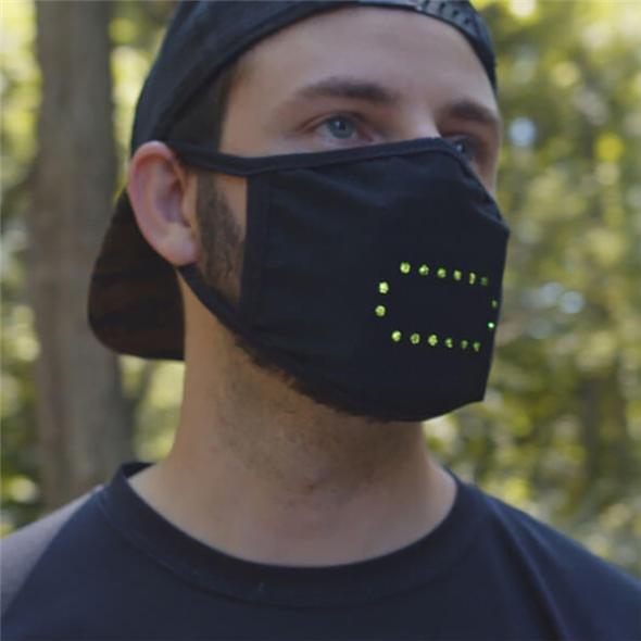 LED Voice Active Face Cover - Light Up Face Cover