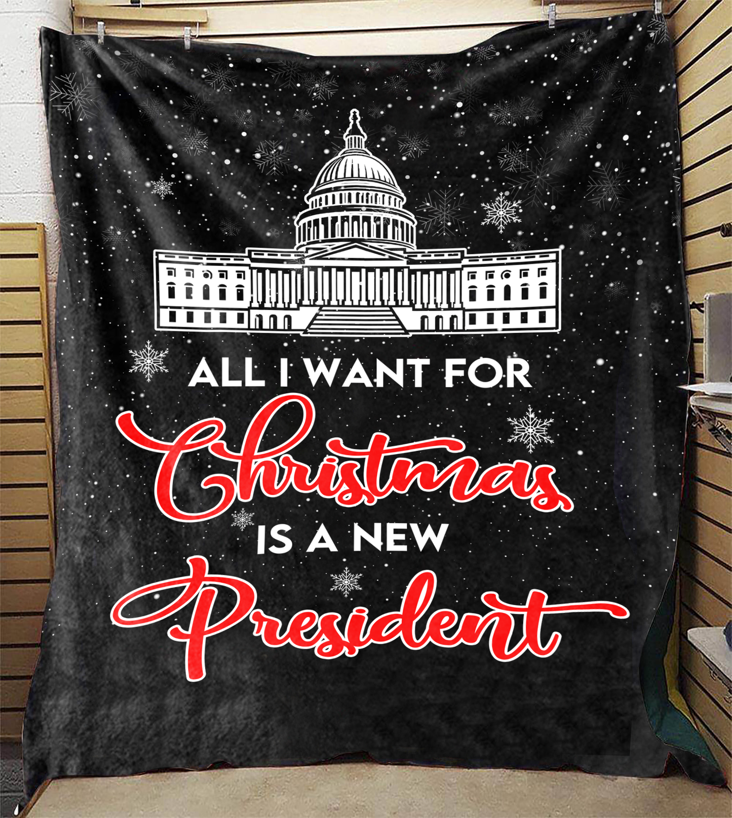 All I Want For Christmas Premium Mink Sherpa Blanket 4