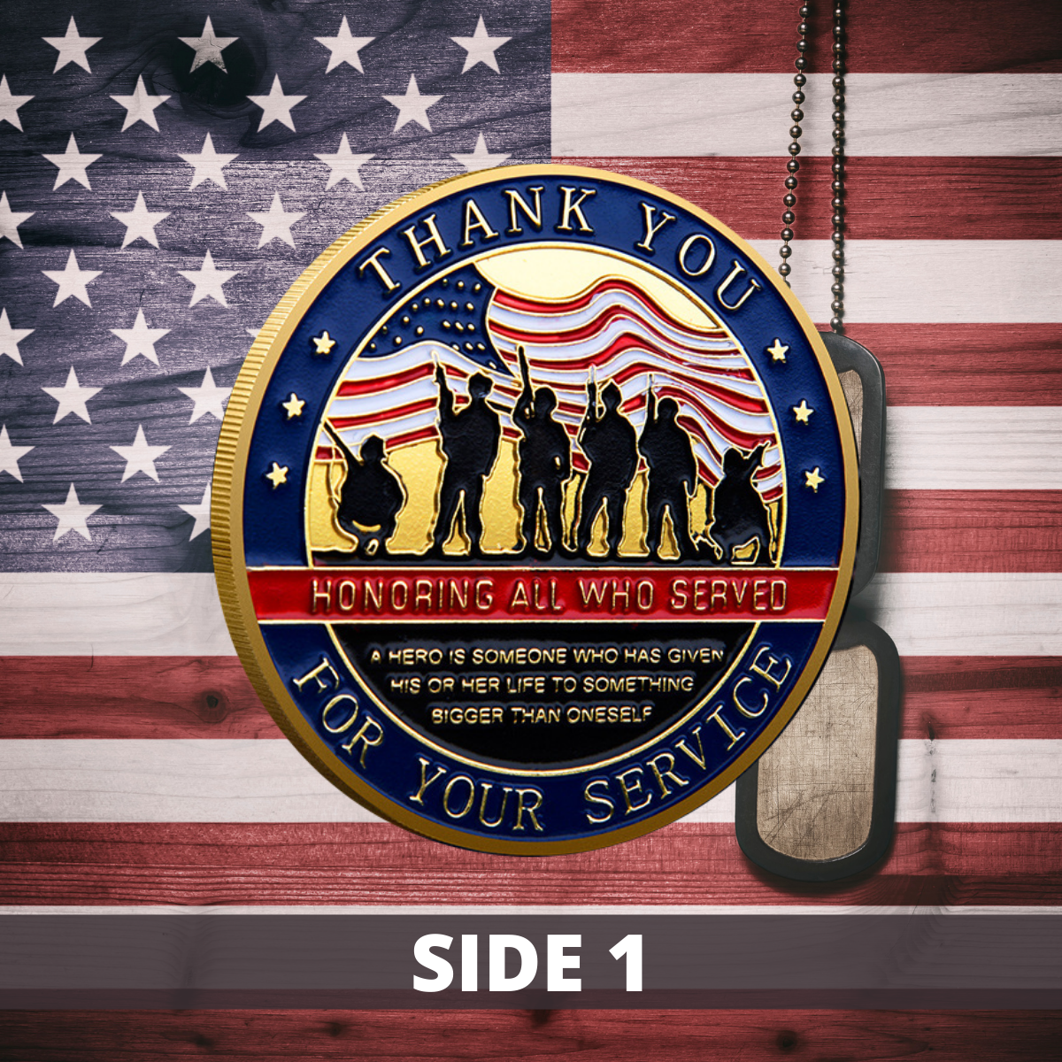 Honoring All Who Served - Veteran Coin - Buy More, Save More Bundle
