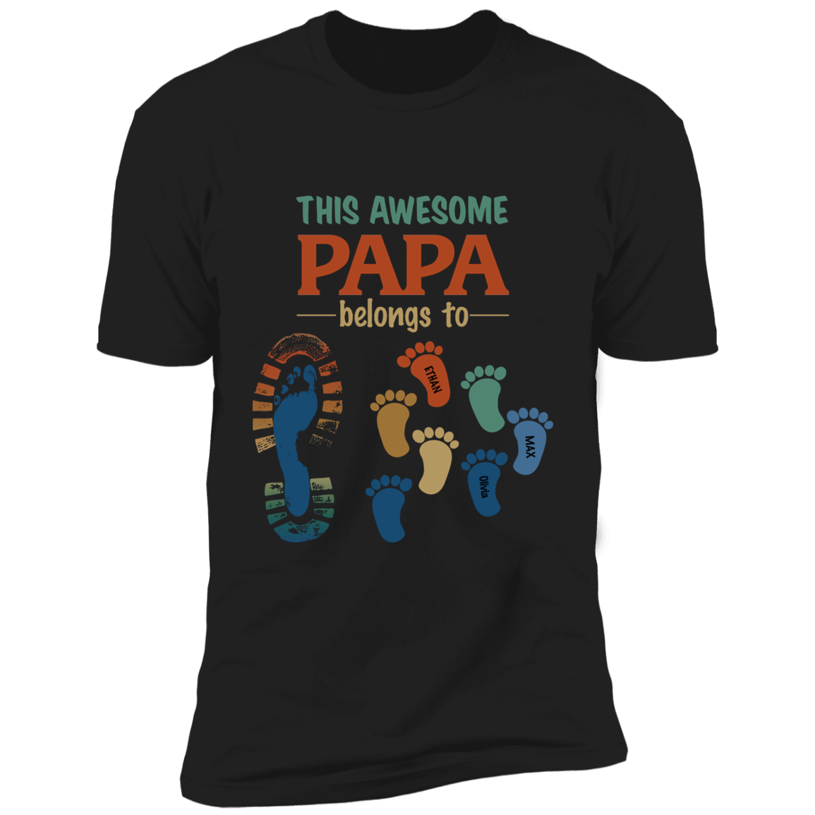This Awesome Papa Personalized T-shirt