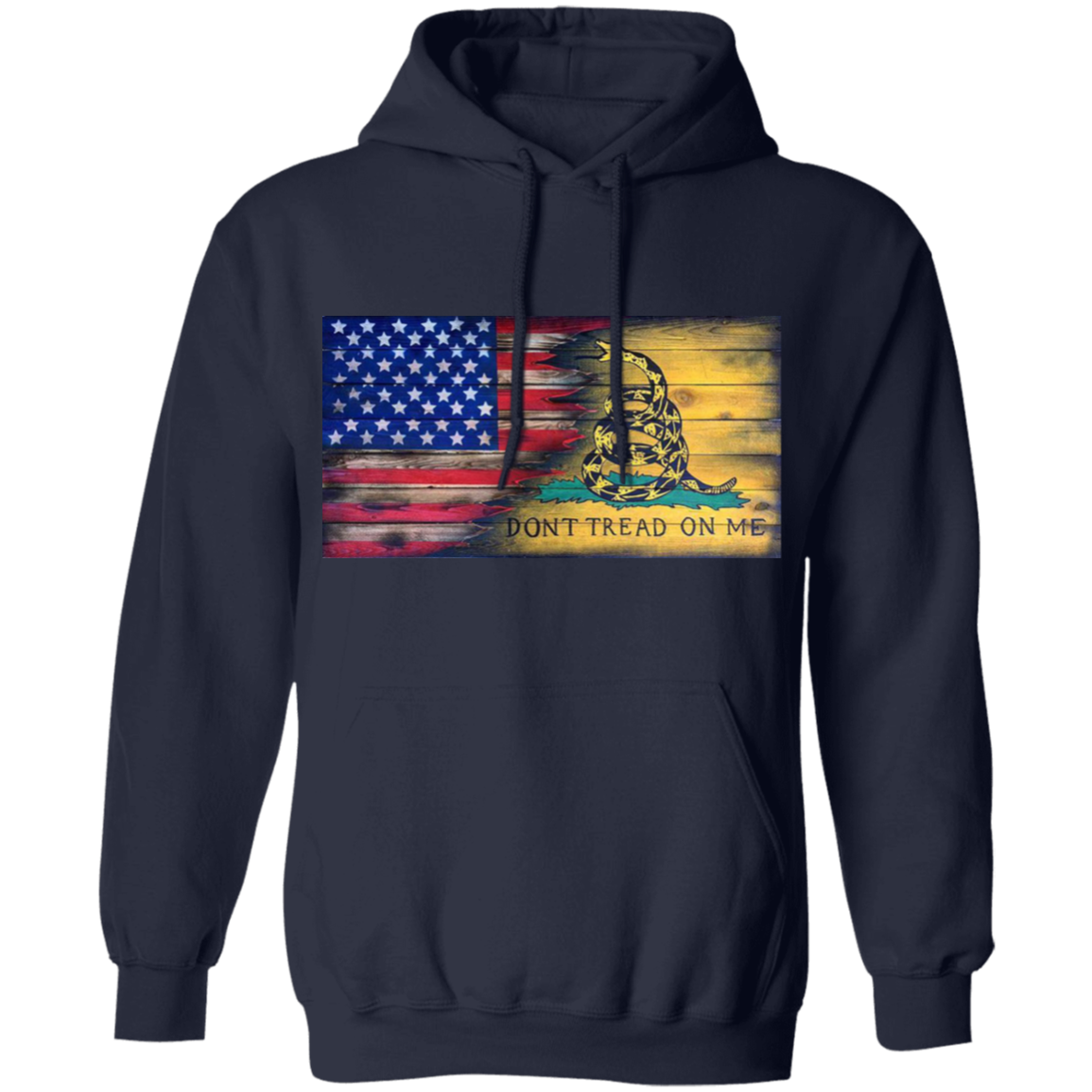 USA and Gadsen Flag Split Design, Don't Tread on Me