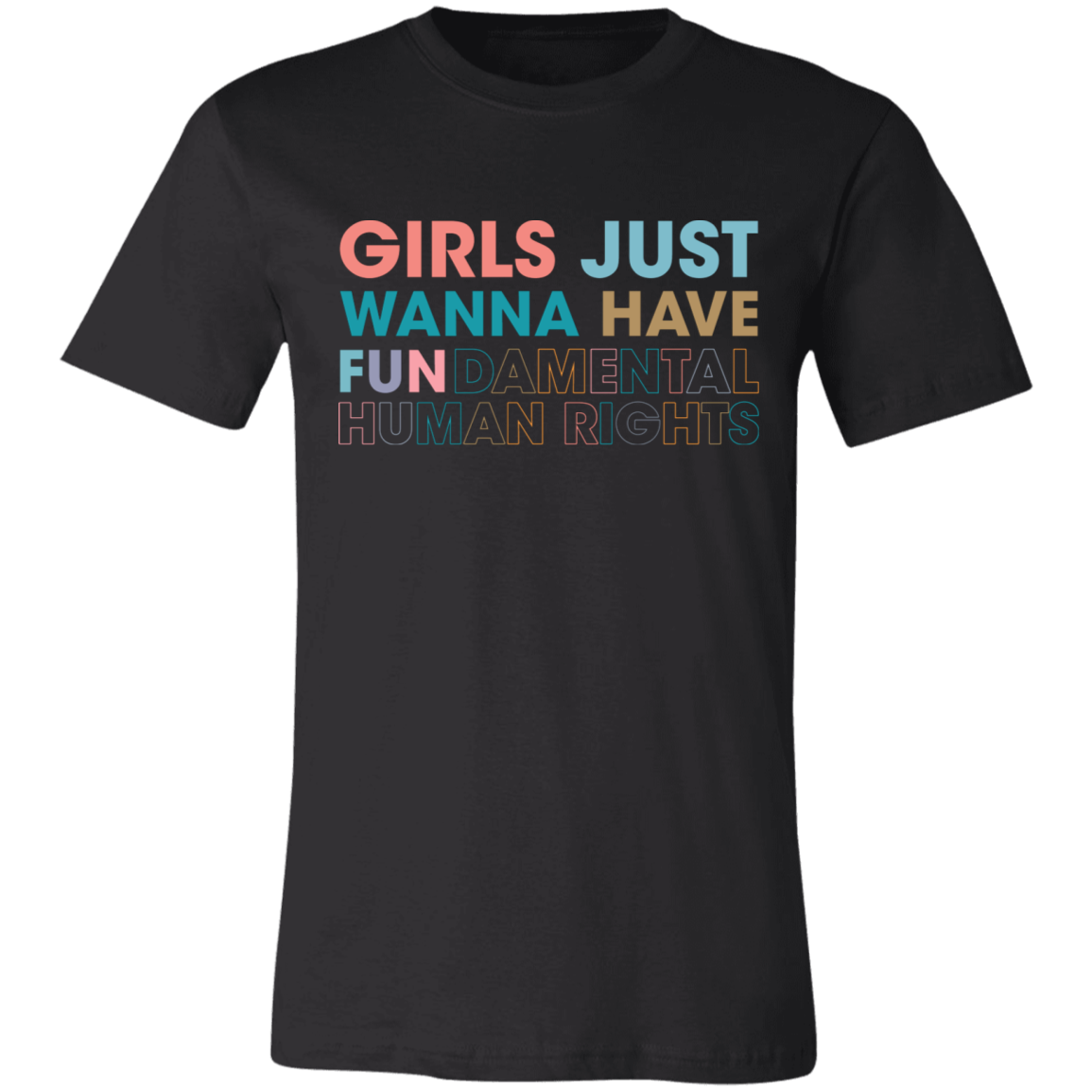 Girls Just Wanna Have Fundamental Human Rights Unisex T-shirt