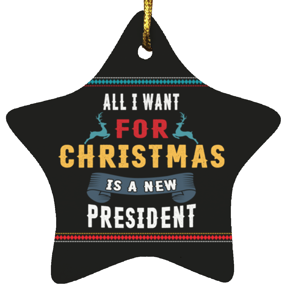 All I Want Christmas Ornament 3