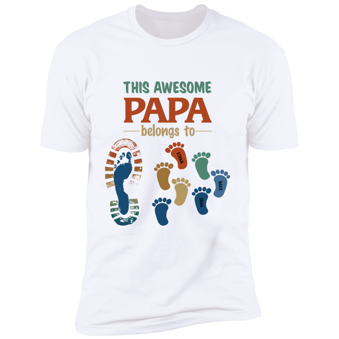 This Awesome Papa Personalized T-shirt