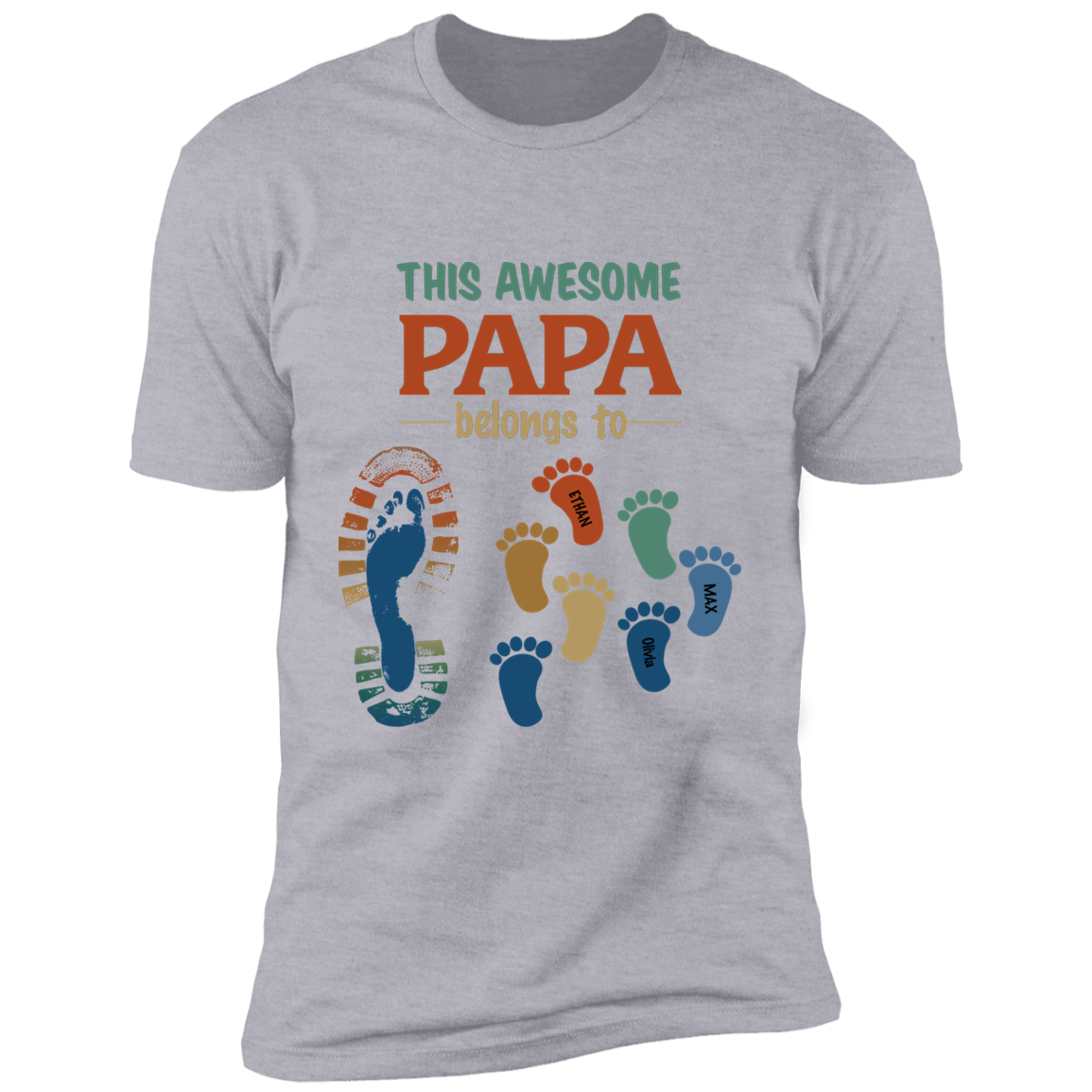 This Awesome Papa Personalized T-shirt