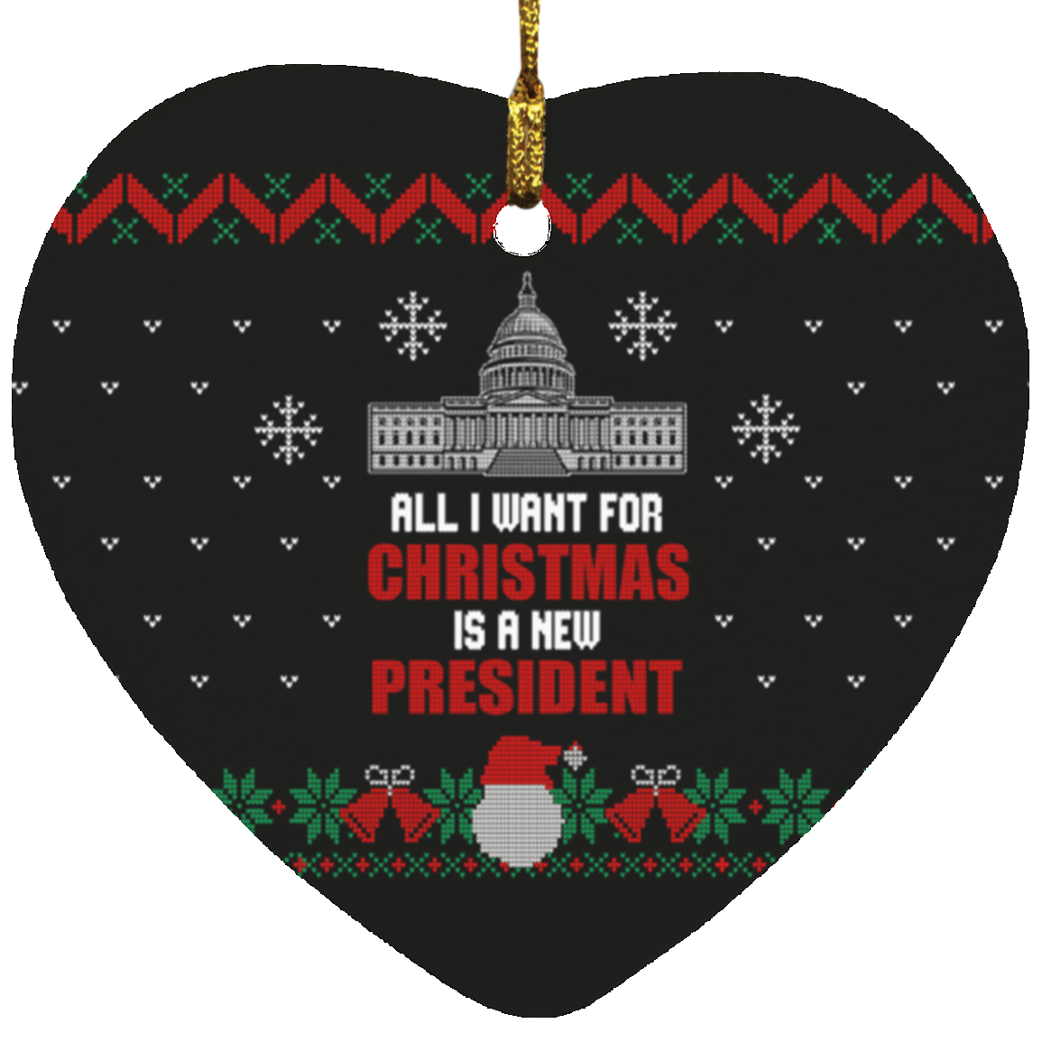 All I want for Christmas Ornament 1