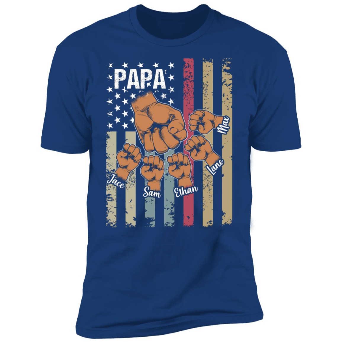Personalized Papa T-shirt
