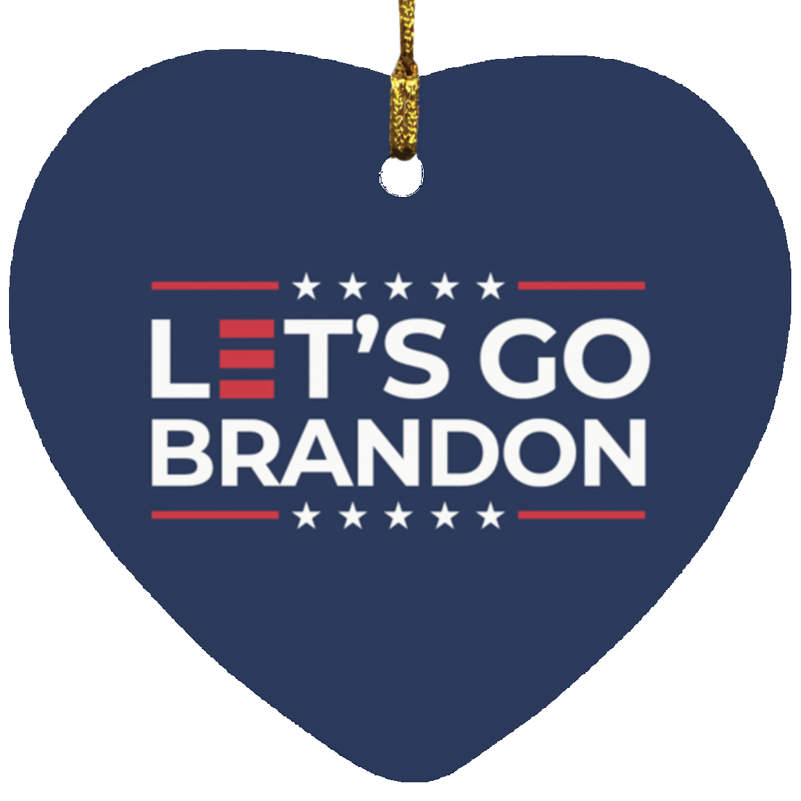 Let's Go Brandon Holiday Ornament