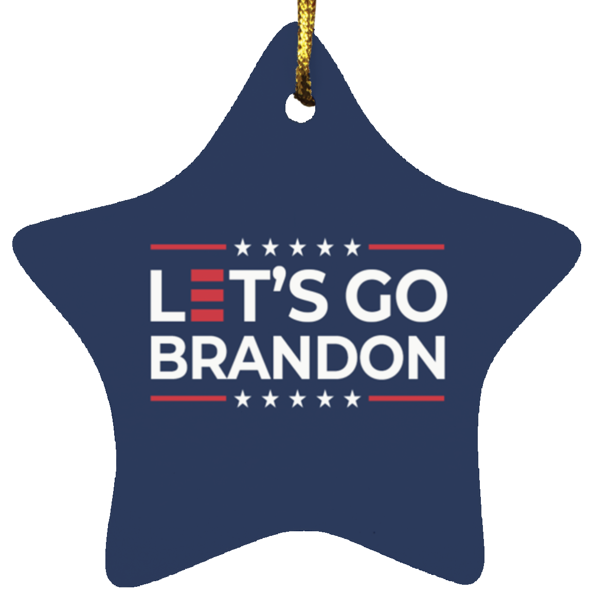 Let's Go Brandon Holiday Ornament