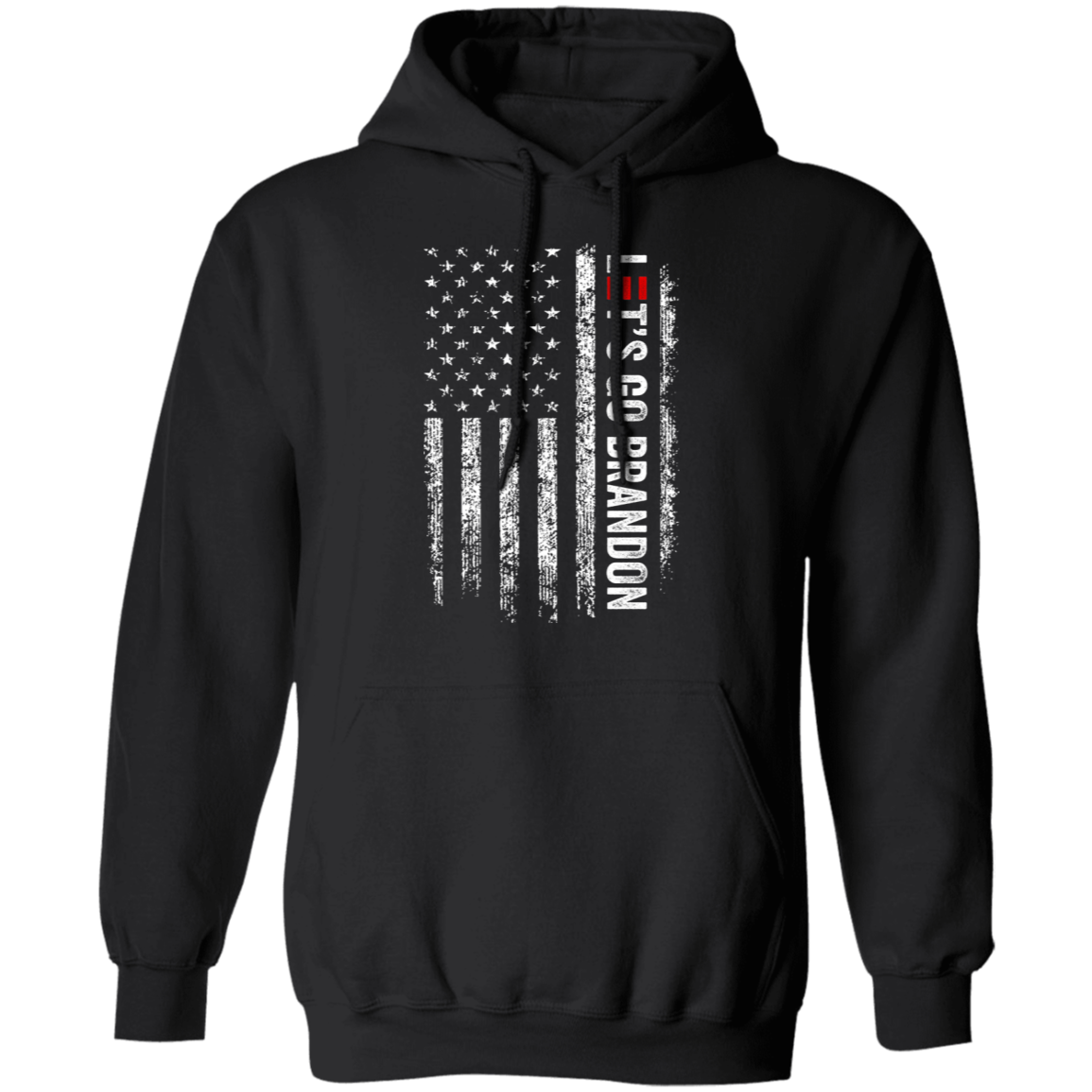 Let's Go Brandon Black and White USA Apparel