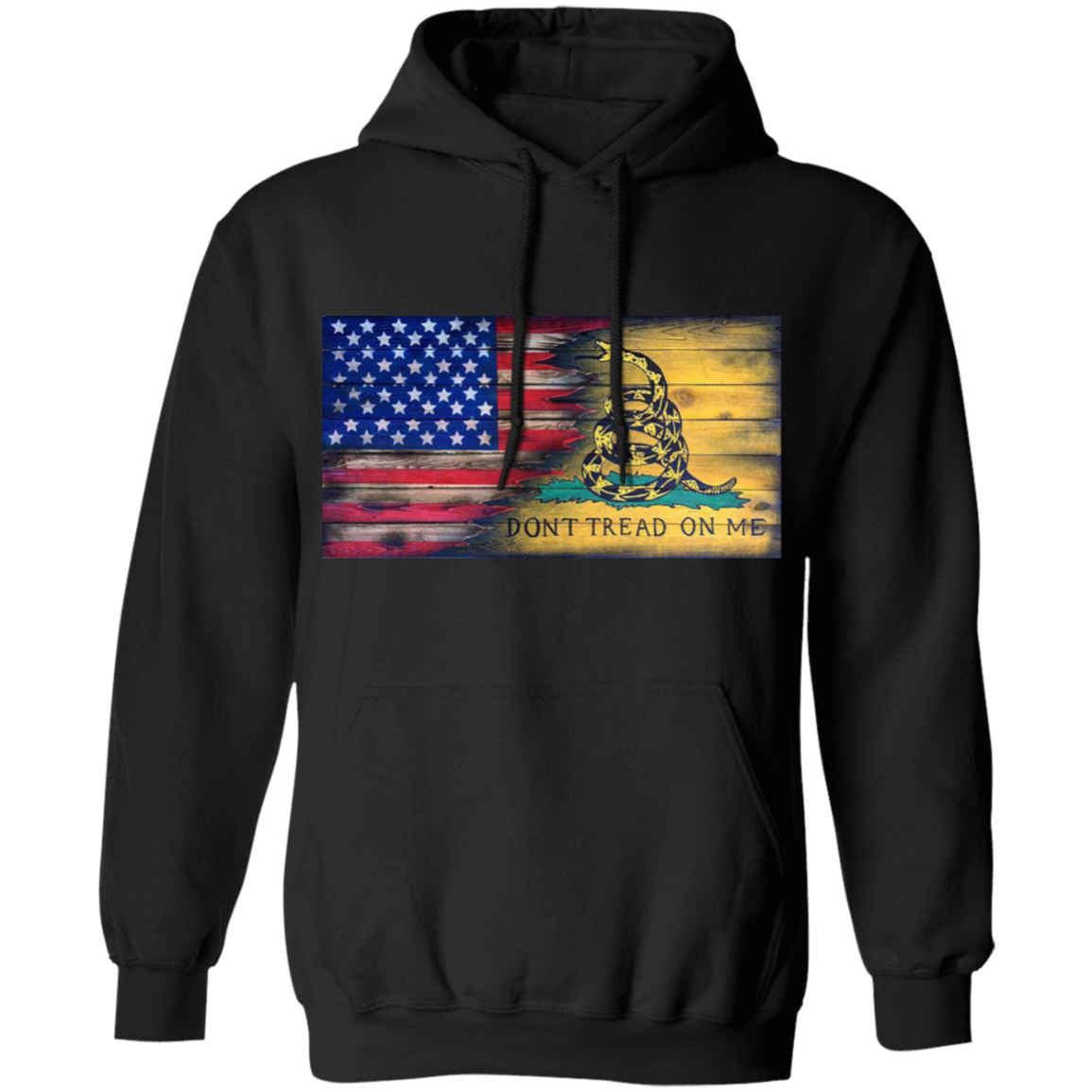 USA and Gadsen Flag Split Design, Don't Tread on Me