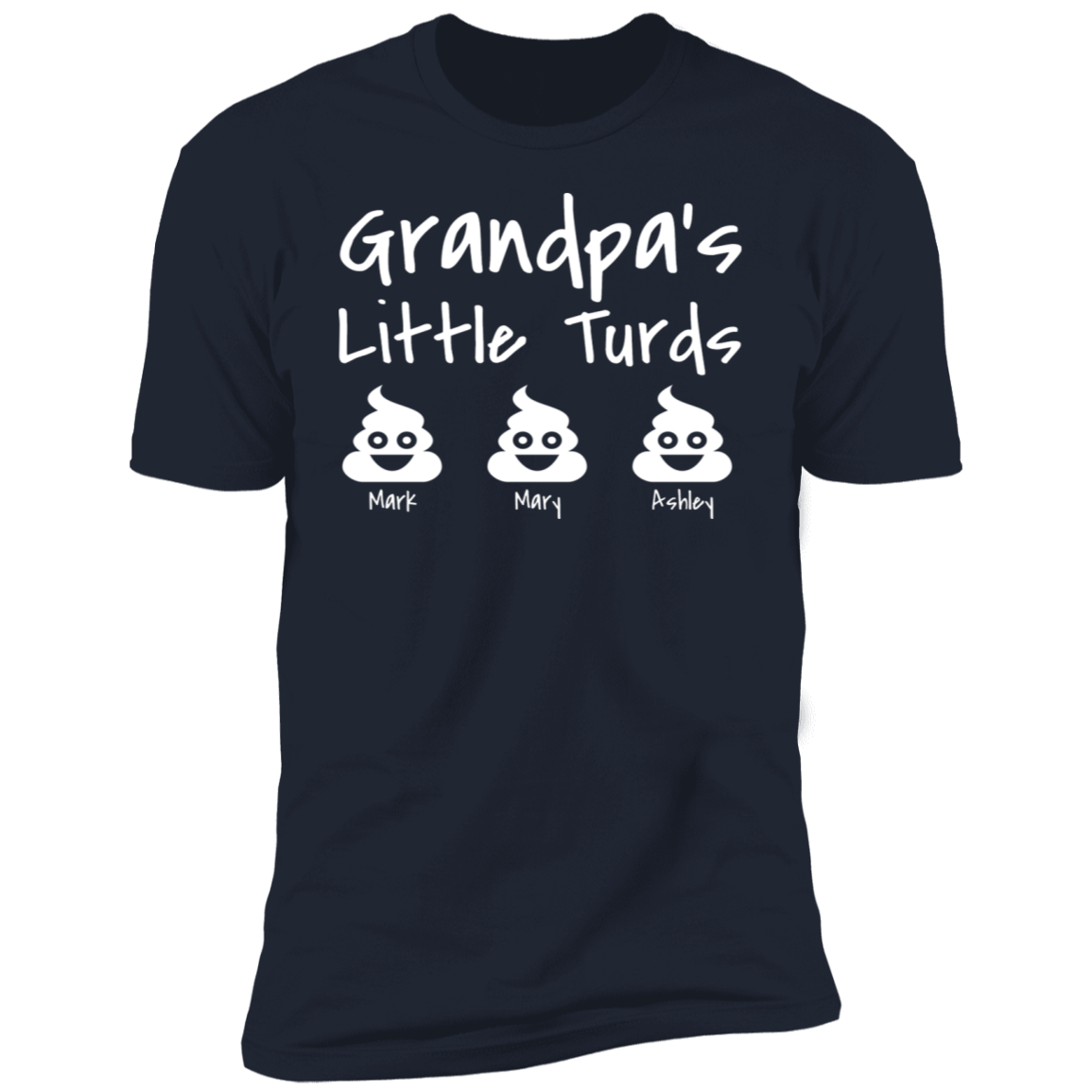 Grandpa's Little Turds Personalized T-shirt