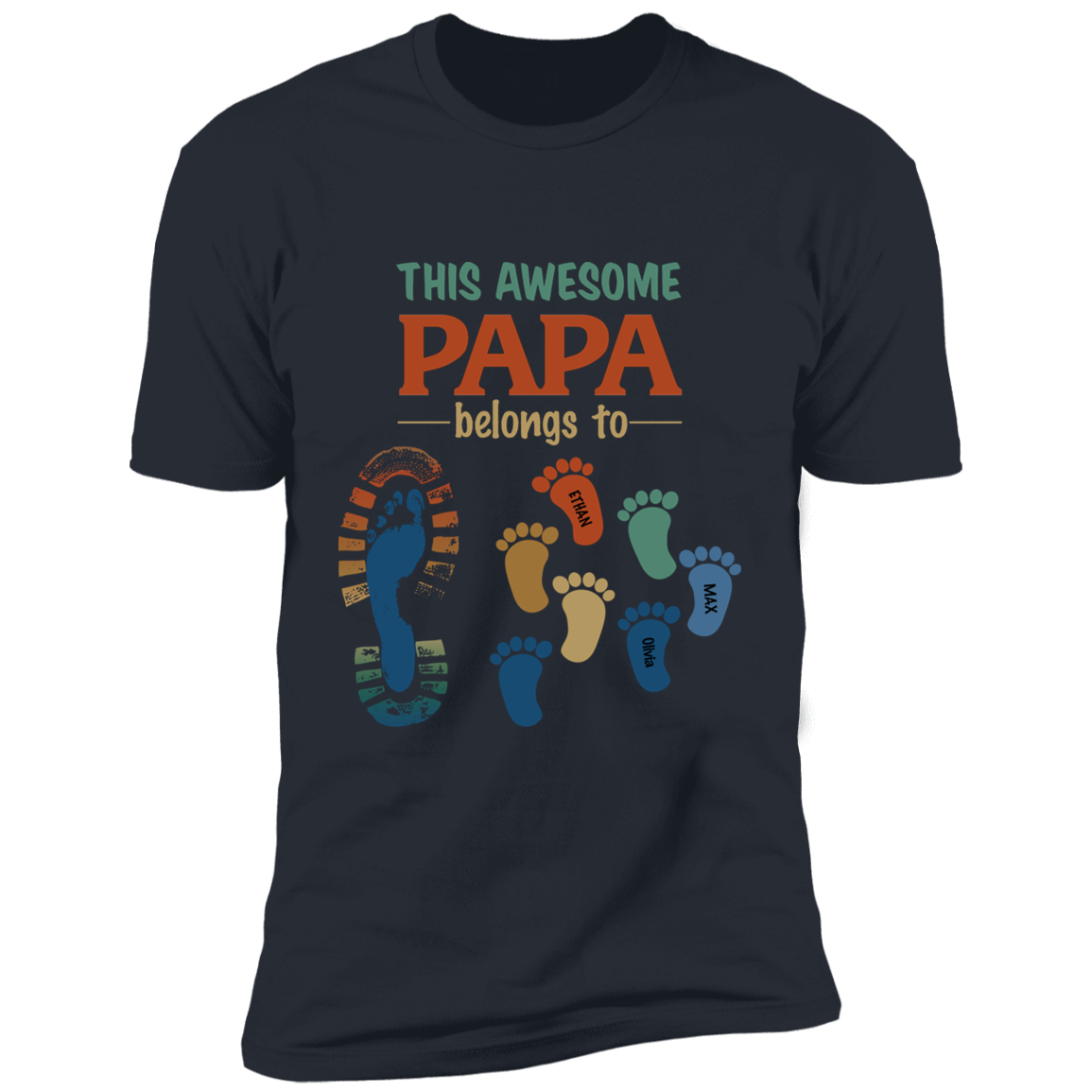 This Awesome Papa Personalized T-shirt
