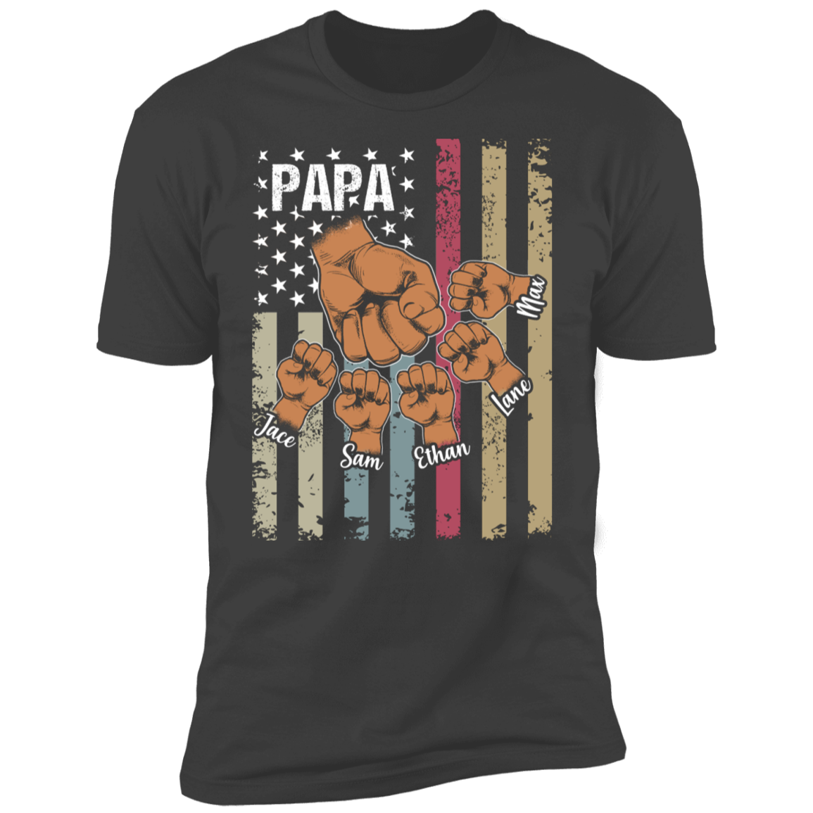 Personalized Papa T-shirt