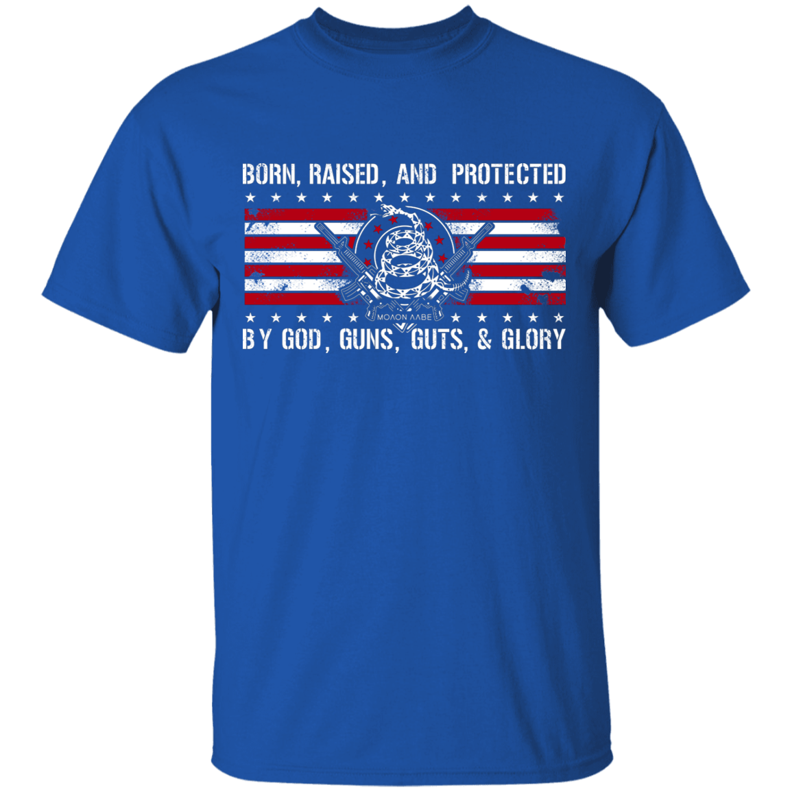 Born Raised and Protected By God, Guns, Guts and Glory 2nd Amendment Shirt