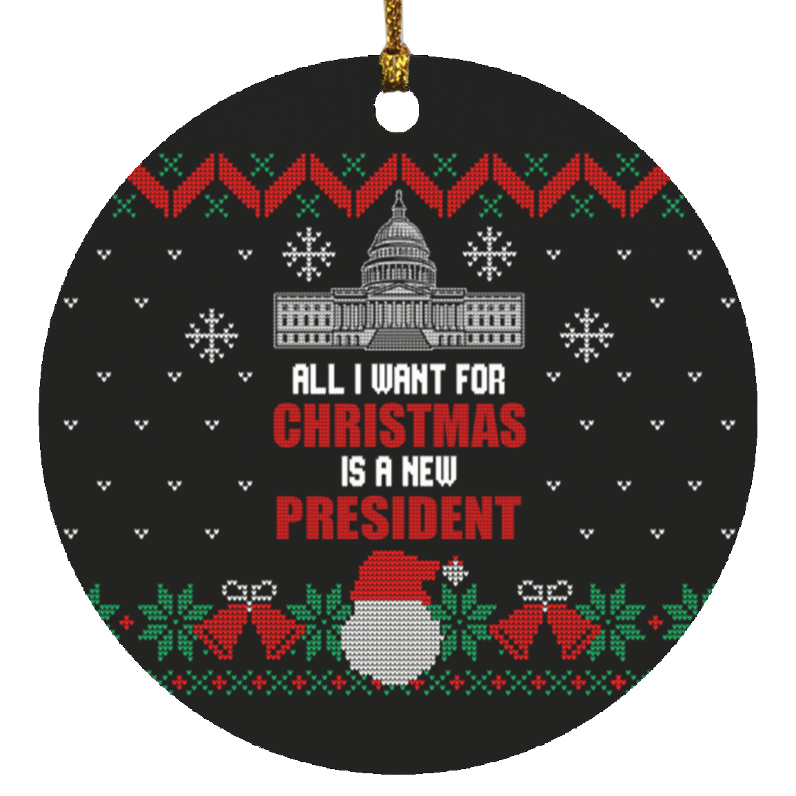 All I want for Christmas Ornament 1