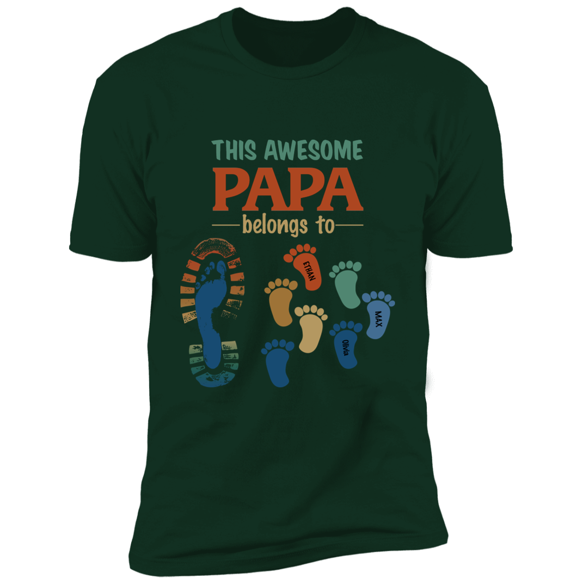 This Awesome Papa Personalized T-shirt