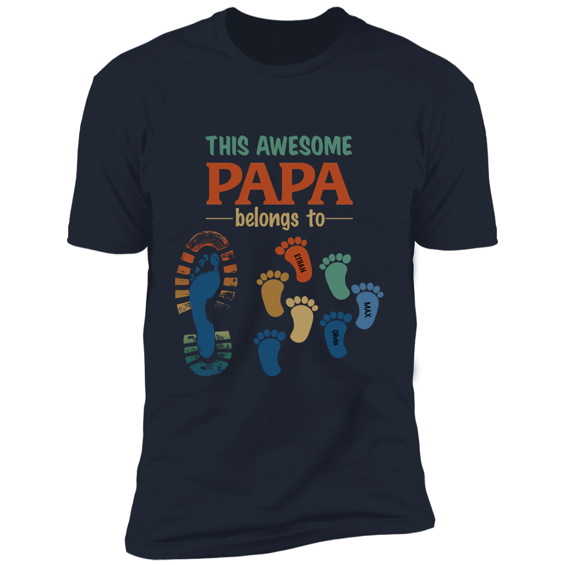 This Awesome Papa Personalized T-shirt