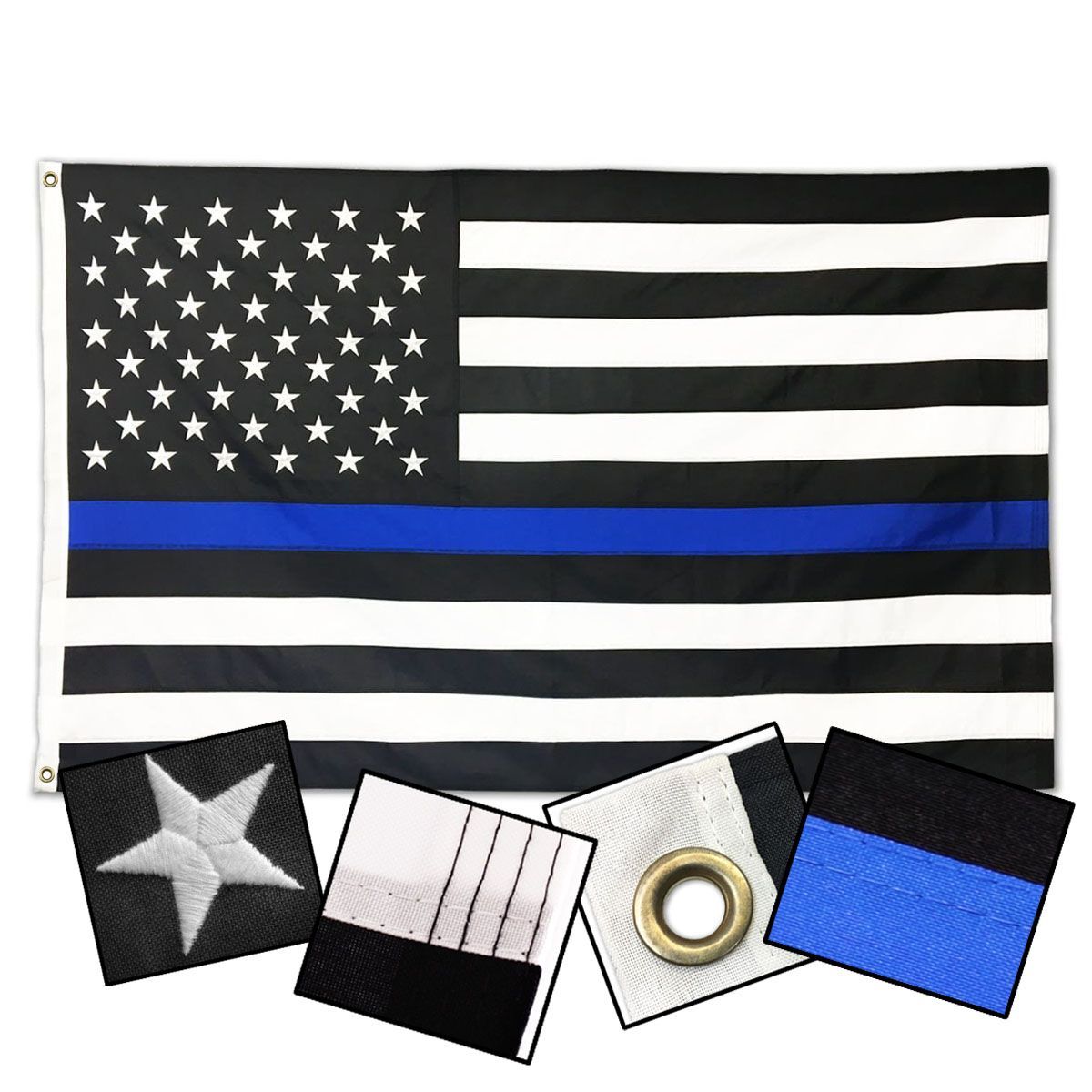 Thin Blue Line Flag