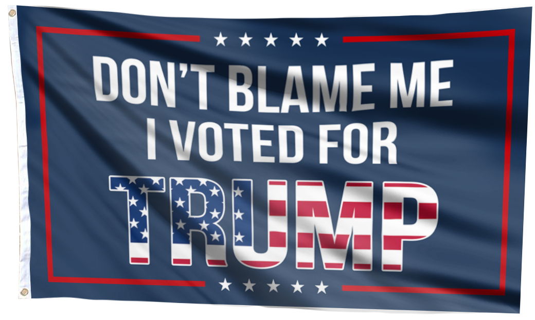 Dont Blame Me I Voted For Trump USA Flag
