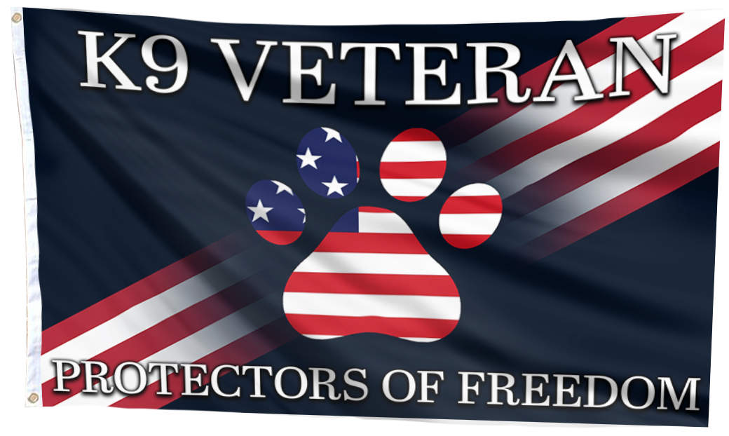 K9 Veteran – Protectors of Freedom Flag