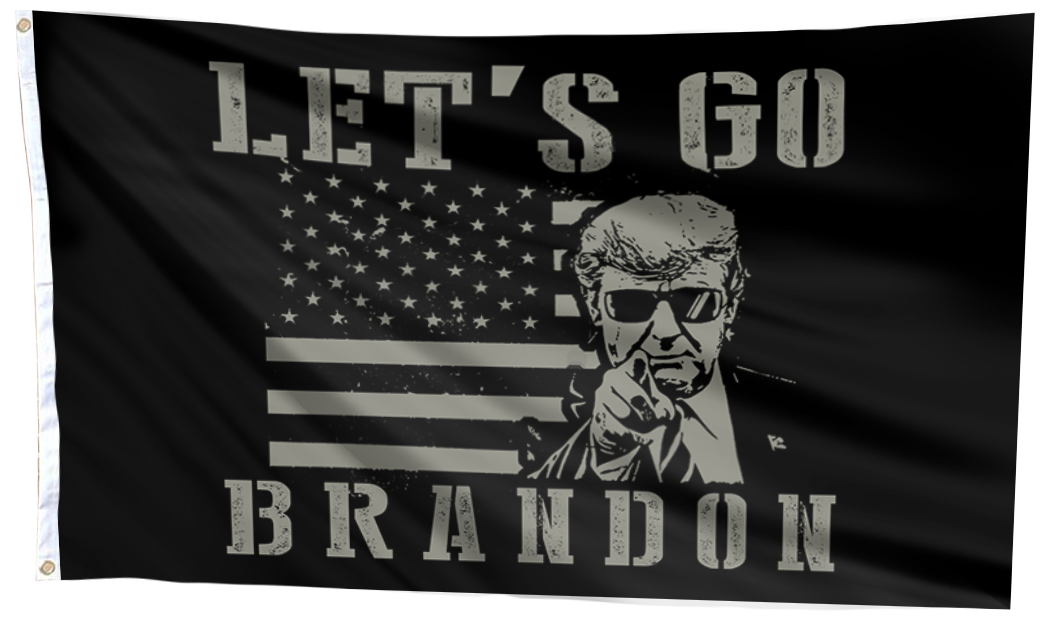 Let's GO Brandon B&W Flag