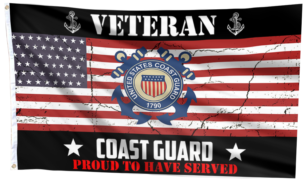 Veteran Coast Guard Flag