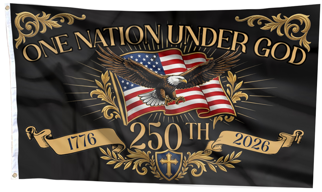 One Nation Under God 250th Eagle Flag