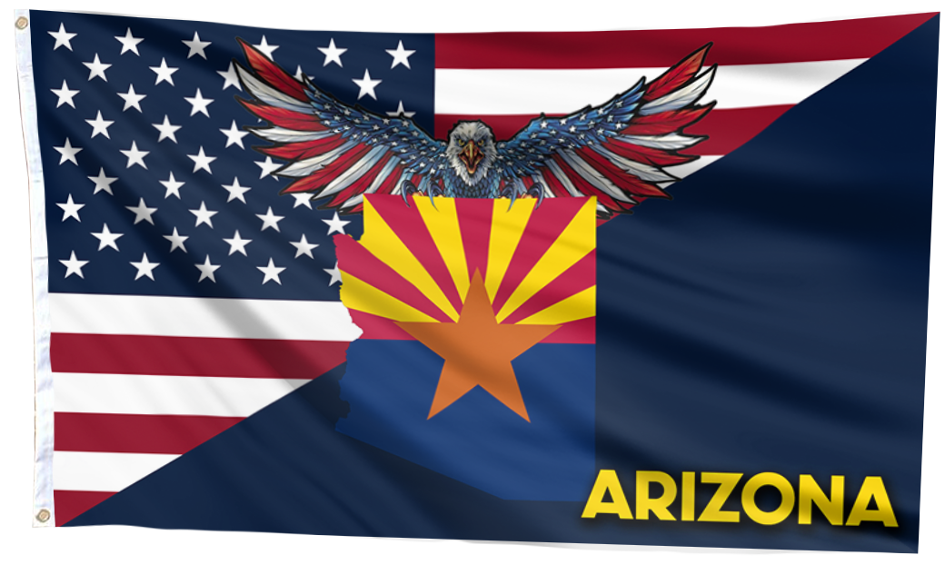 Arizona American Eagle Flag