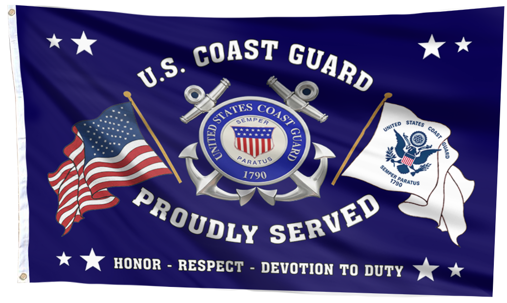U.S. Coast Guard Proudly Served Flag