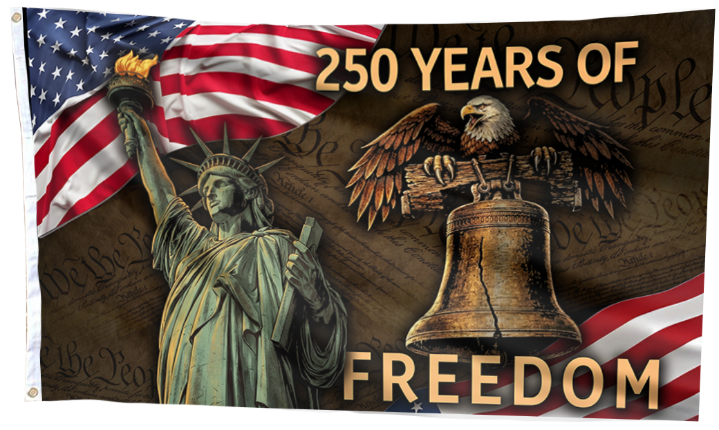 250 Years of American Freedom Eagle Flag