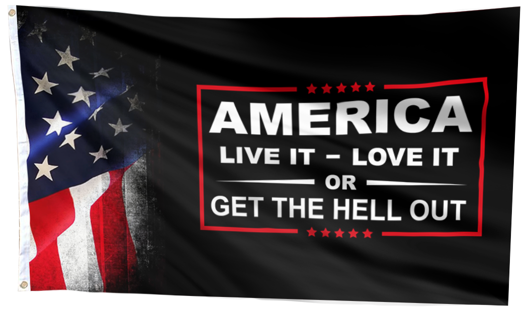 America Live It - Love it Flag