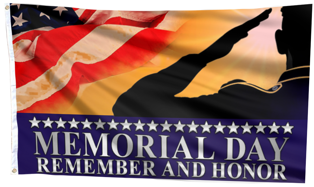 Memorial Day Remember and Honor Flag
