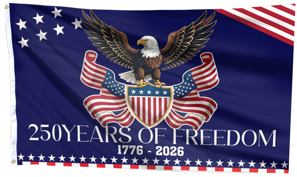 250 Years of Freedom USA Eagle Flag