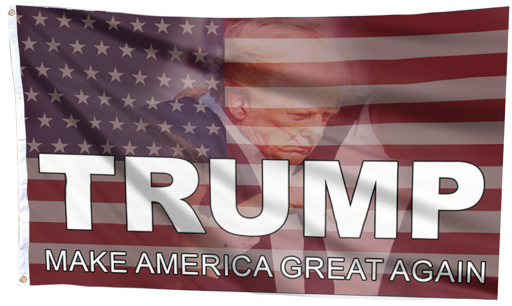 Trump Make America Great Again USA Flag