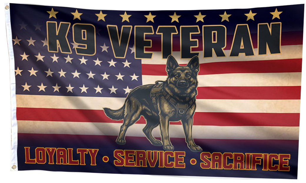 American K9 Warrior Tribute Flag