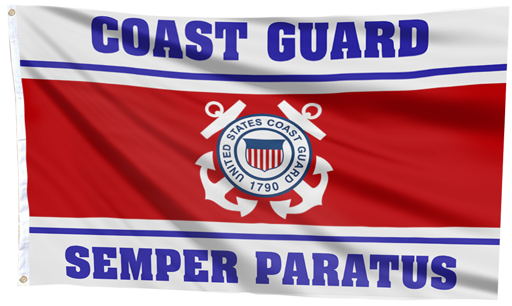 Semper Paratus Coast Guard 1790 Flag