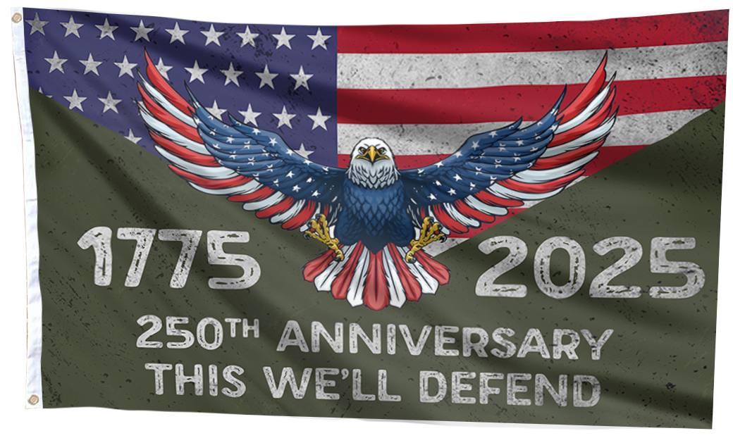Army 250th Anniversary 1775 - 2025 Flag