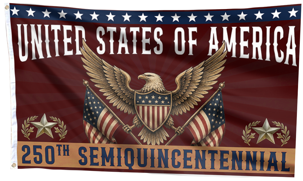 American Eagle 250th Anniversary Flag