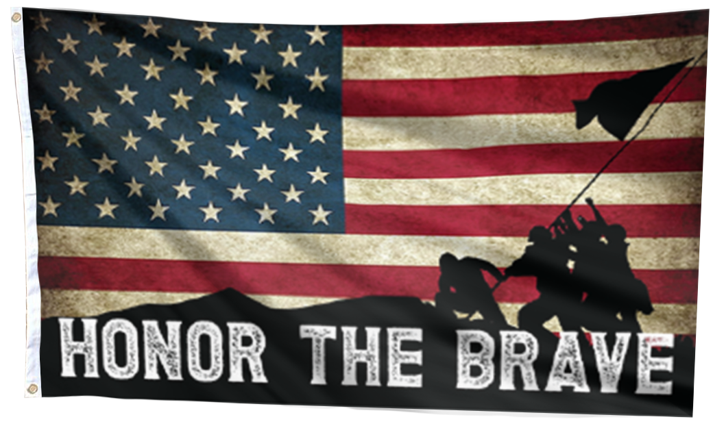 Honor The Brave Flag