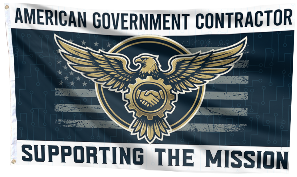 American Government Contractor Flag