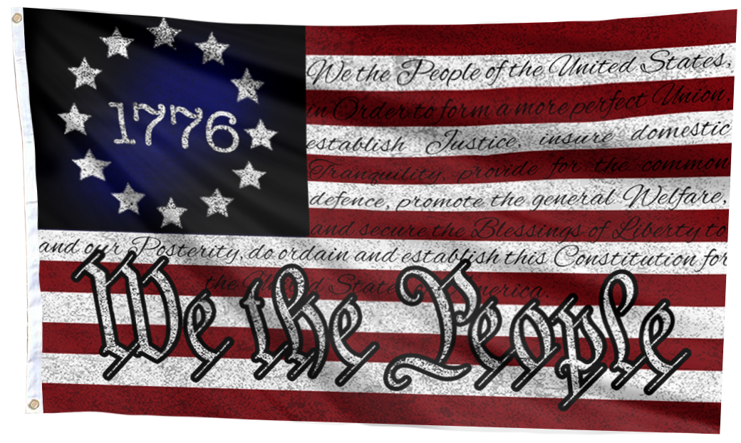 We The People Flag 1776 Vintage Betsy Ross Flag
