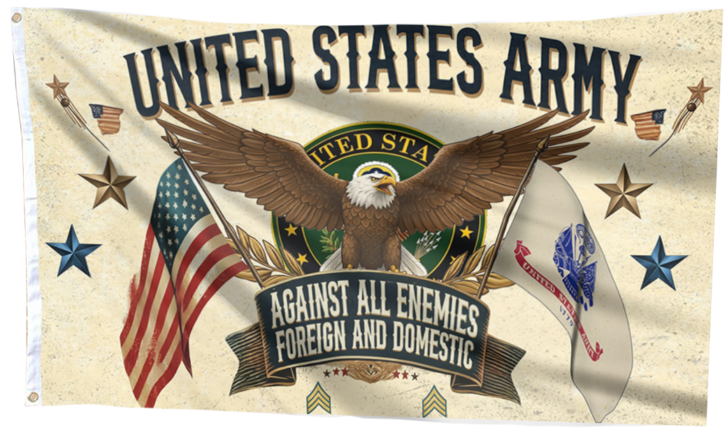 United States Army Oath of Defense Flag