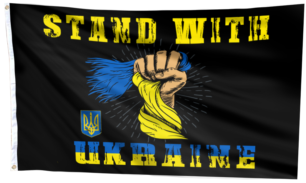Stand With Ukraine Flag