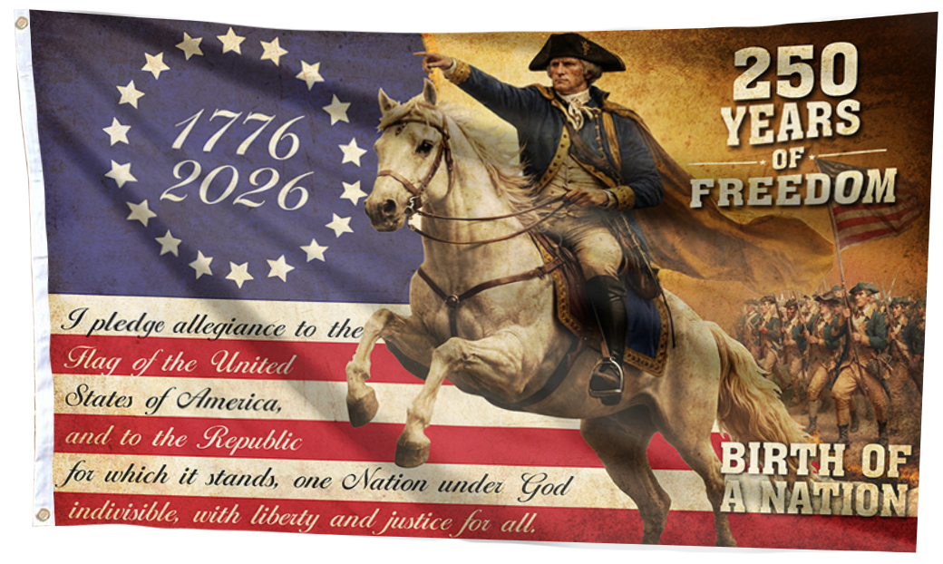 250 Years of Freedom - Birth of a Nation Flag
