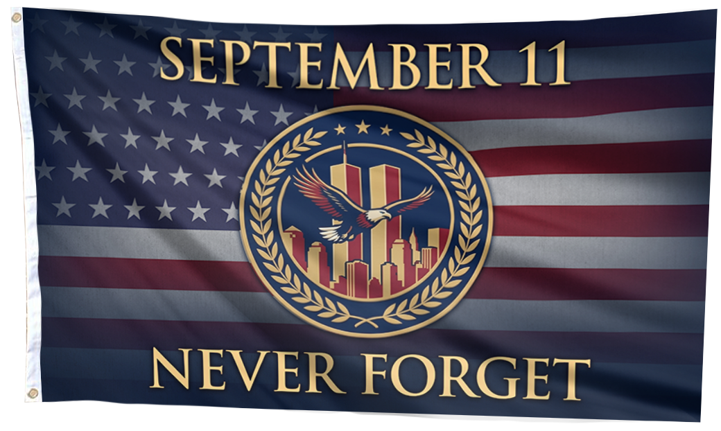 September 11 - Never Forget Eagle Flag