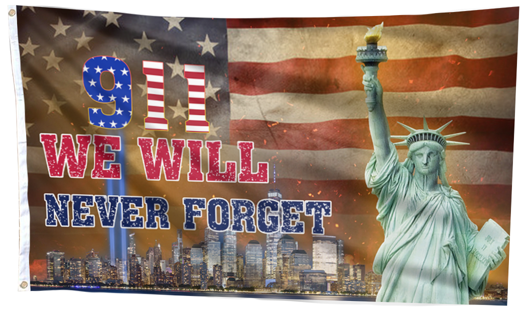 911 - We Will Never Forget Flag