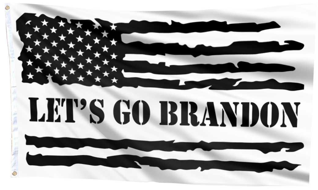 Let's Go Brandon Flag (B&W)